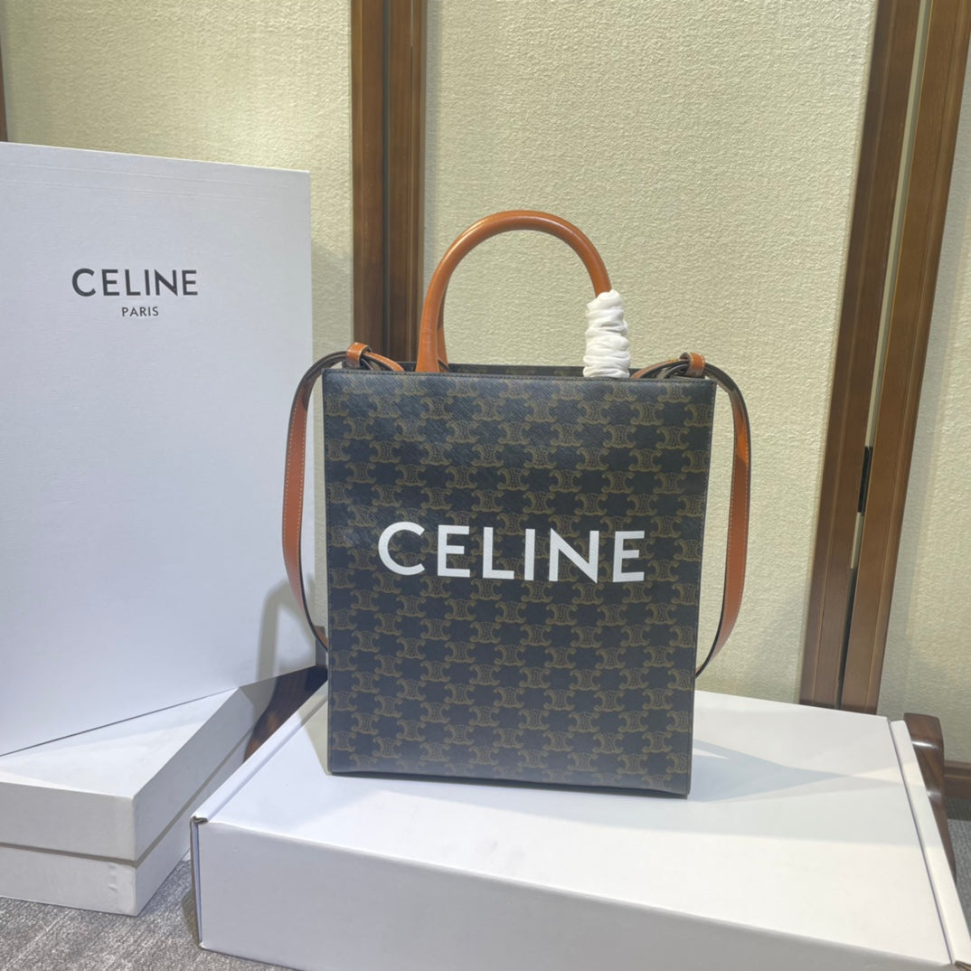 CELINE TRIOMPHE 32 BLUE IN PATTERN CALFSKIN