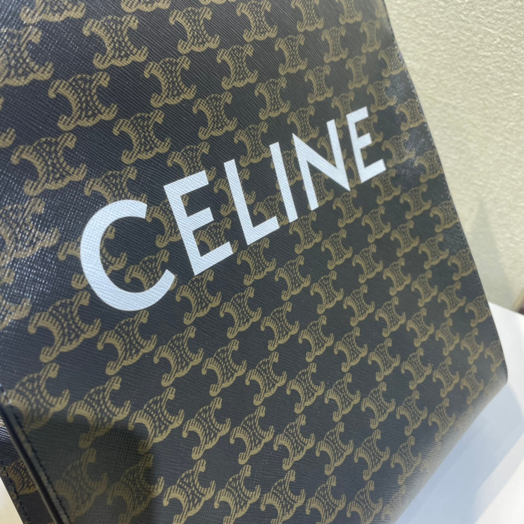 CELINE TRIOMPHE 32 BLUE IN PATTERN CALFSKIN