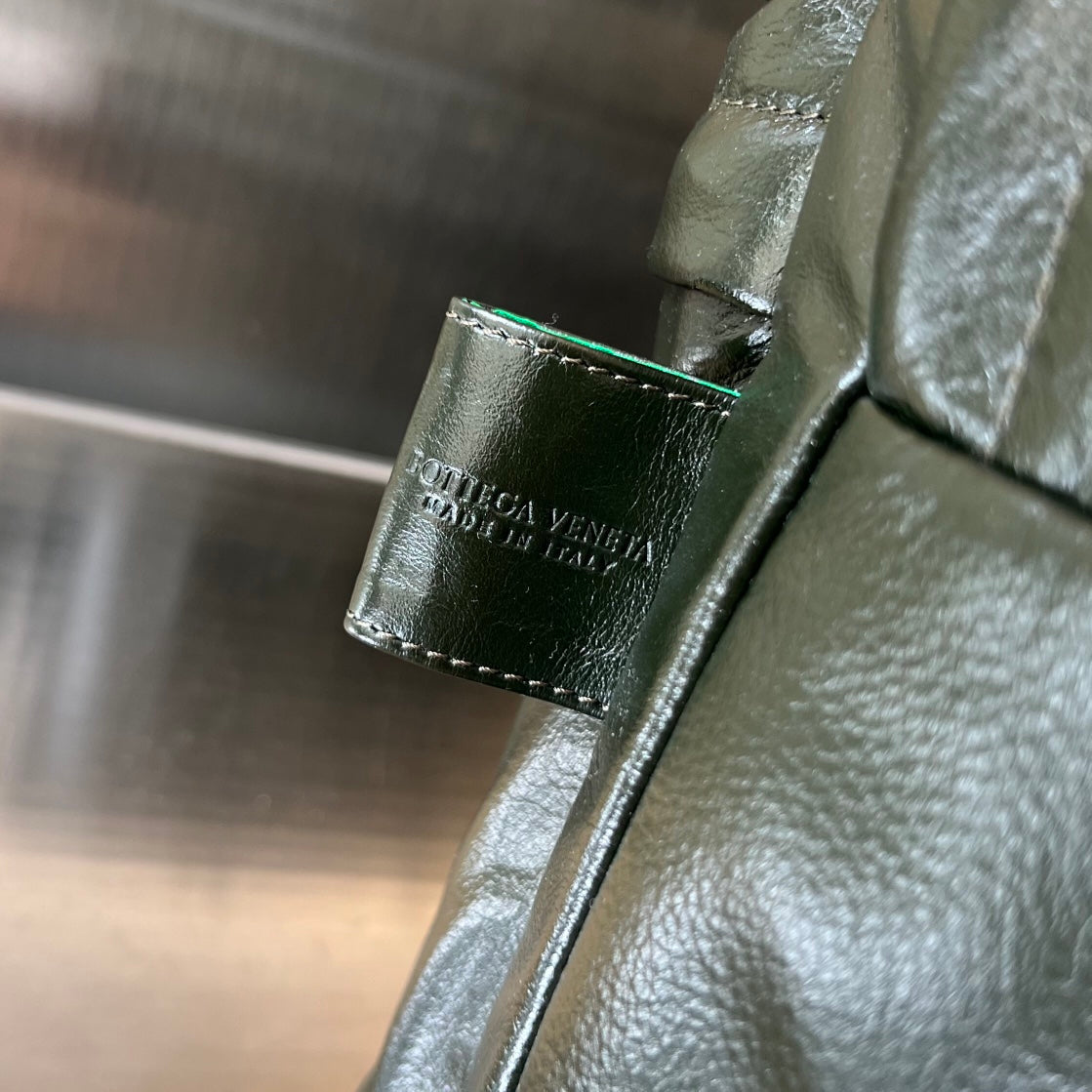 BOTTEGA VENETA MEDIUM ARCHETYPE 46 DARK GREEN LAMBSKIN BACKPACK