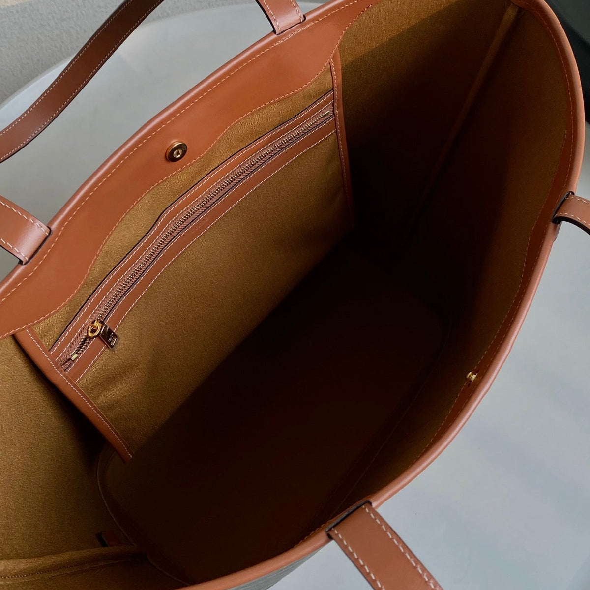 CELINE TRIOMPHE 26 TAN CALFSKIN