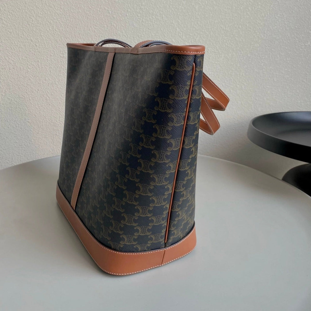 CELINE TRIOMPHE 26 TAN CALFSKIN