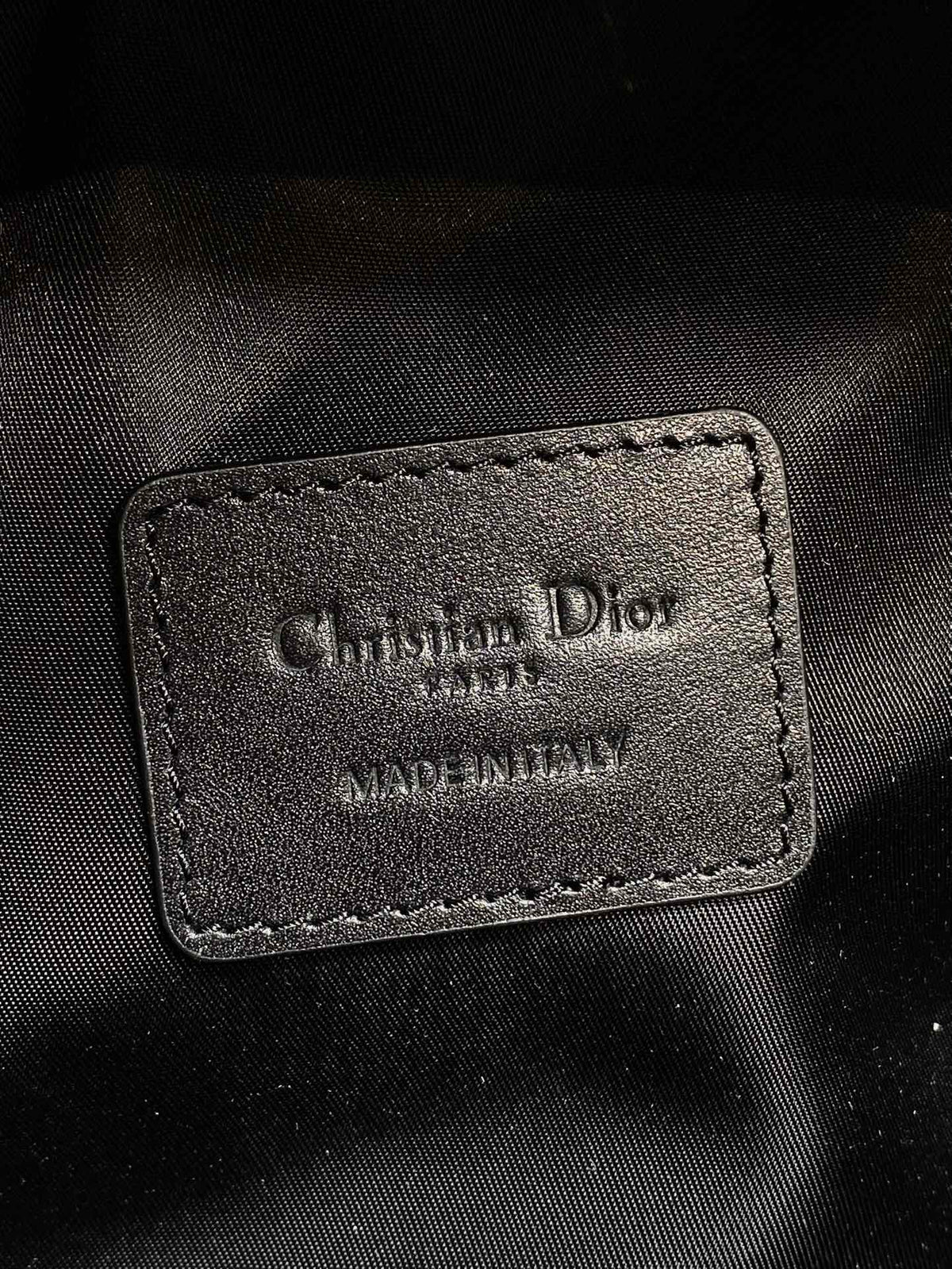 DIOR 25S TRAVEL BACKPACK 31 IN BLUE CANVAS OBLIQUE JACQUARD