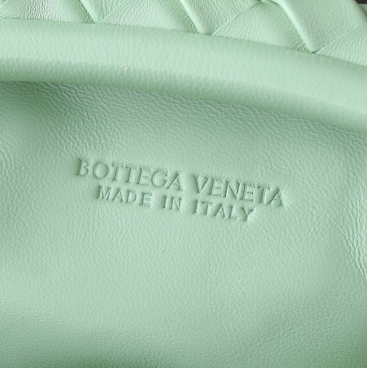 BOTTEGA VENETA Teen Lauren 1980 With Chain 31.5 Light Green Leather Ghw