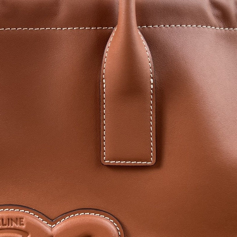 CELINE CUIR TRIOMPHE 44 TAN CALFSKIN