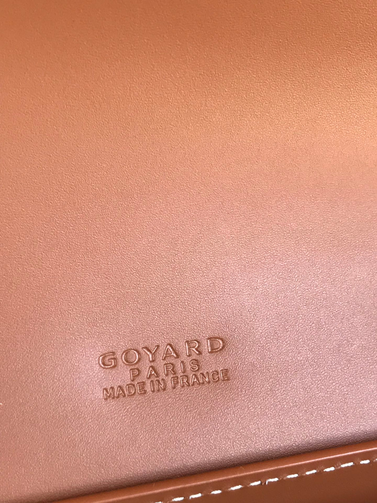 GOYARD DUCHESSE MARIE-CAROLINE BAG 25 IN BLACK GOYARDINE CANVAS AND TAN SMOOTH CALFSKIN