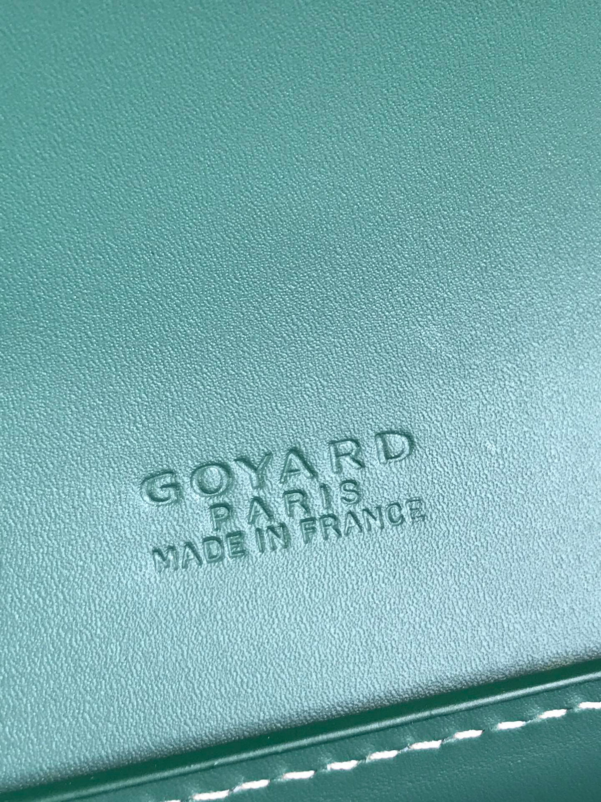 GOYARD DUCHESSE MARIE-CAROLINE BAG 25 IN GREEN GOYARDINE CANVAS AND SMOOTH CALFSKIN