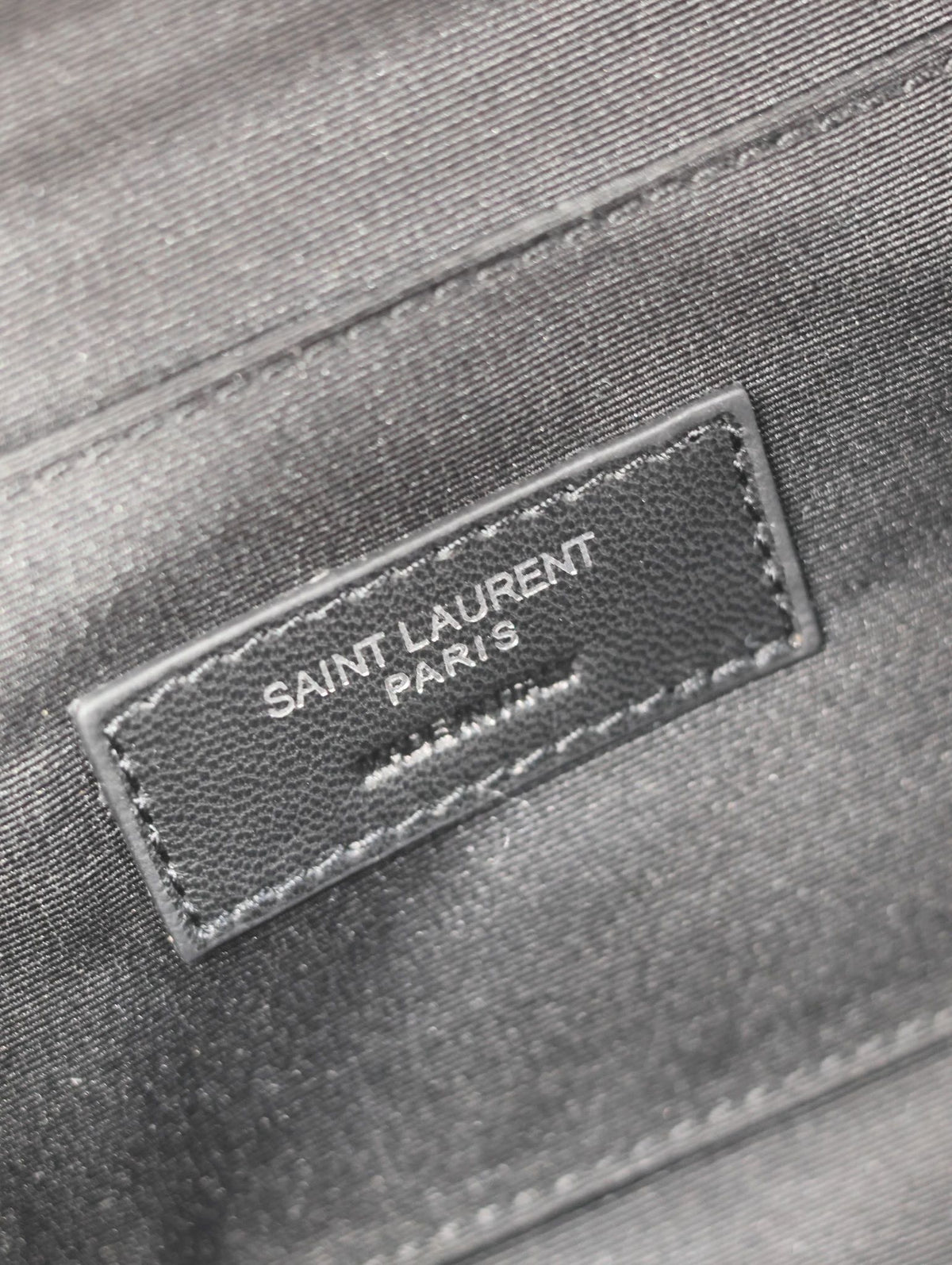 SAINT LAURENT YSL 25S CLASSIC CROSSBODY BAG 26 IN BLACK CANVAS SILVER HARDWRE