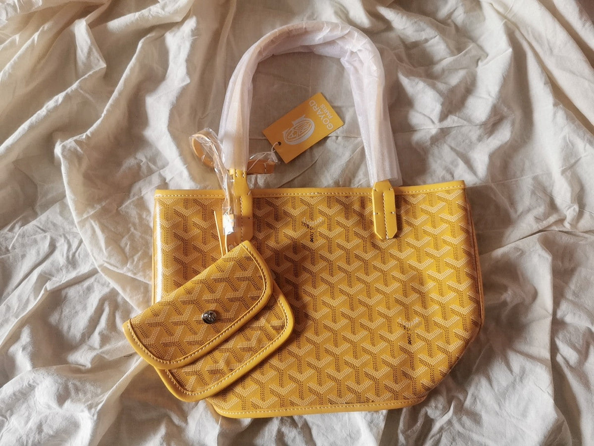 GOYARD MINI HOBO BOHEME 38CM YELLOW CANVAS