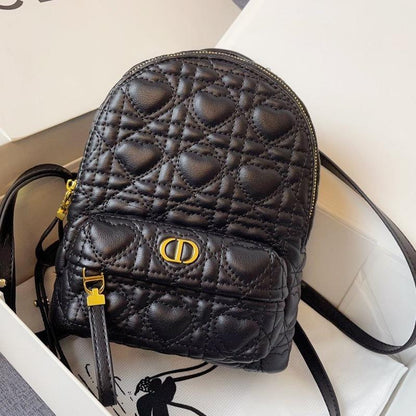 DIOR SMALL BACKPACK BLACK CANNAGE LAMBSKIN