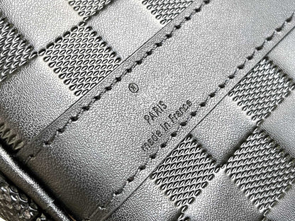 LOUIS VUITTON KEEPALL 45 BANDOULIERE BLACK EMPREINTE INFINI