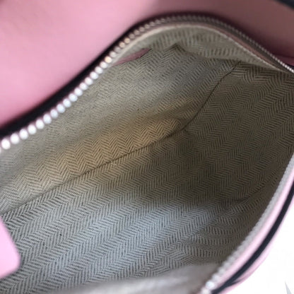LOEWE LOE MINI 18 PUZZLE BAG IN BRIGHT PINK CALFSKIN