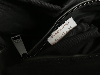 BOTTEGA VENETA SMALL INTRECCIATO 41 BACKPACK IN BLACK CALFSKIN