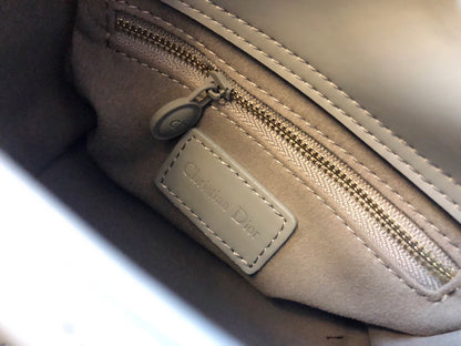 DIOR MINI LADY 17 BAG IN GREY CALFSKIN