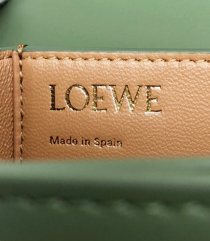 LOEWE GOYA 18 BAG IN AVOCADO GREEN SILK CALFSKIN