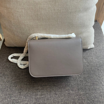 CELINE TRIOMPHE BOX 18 CALFSKIN GREY