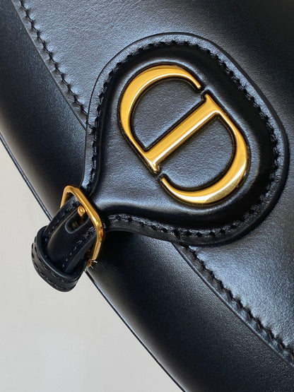 DIOR BOBBY EAST-WEST 22 BAG IN BLACK CALFSKIN