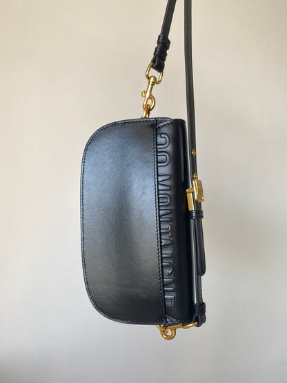 DIOR BOBBY EAST-WEST 22 BAG IN BLACK CALFSKIN