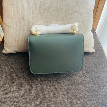 CELINE TRIOMPHE BOX 18 CALFSKIN SEA GREEN