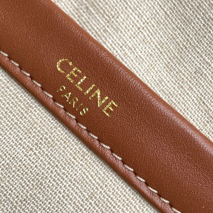 CELINE TRIOMPHE 29 FABRIC WHITE RED