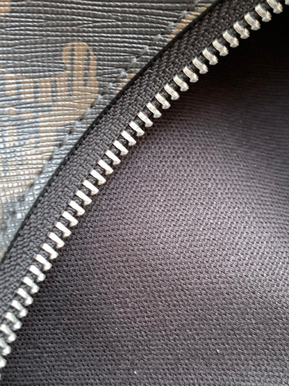 CELINE CYLINDRICAL 22  BAG BLACK BROWN COWHIDE