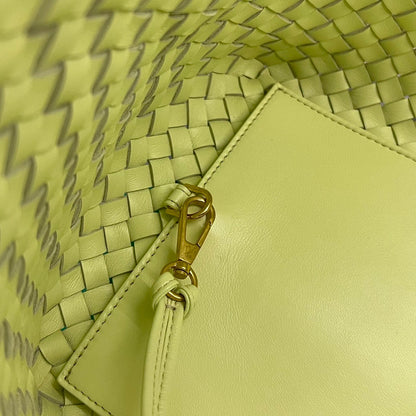 BOTTEGA VENETA LARGE CABAT 51 IN PASTEL YELLOW LAMBSKIN