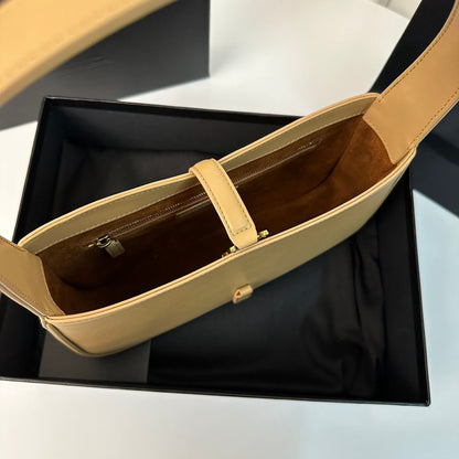 SAINT LAURENT LE 5 À 7 BAG 24 YELLOW CREAM CALFSKIN