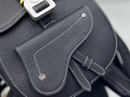 DIOR GALLOP SLING BAG 27 IN BLACK CALFSKIN