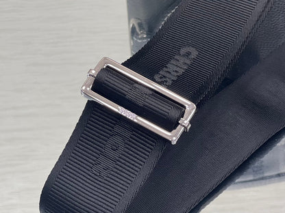 DIOR GALLOP SLING BAG 27 IN BLACK CALFSKIN