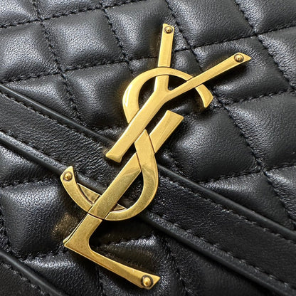 SAINT LAURENT SOLFERINO HENGFENG 22 BLACK LAMBSKIN BAG