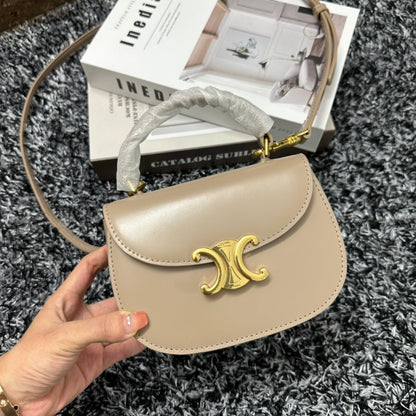 CELINE BESACE TRIPHOME 17 CALFSKIN BEIGE CREAM