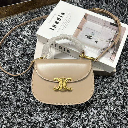 CELINE BESACE TRIPHOME 17 CALFSKIN BEIGE CREAM