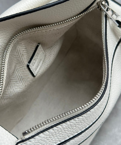 LOEWE LOE MINI 18 PUZZLE BAG IN WHITE CALFSKIN