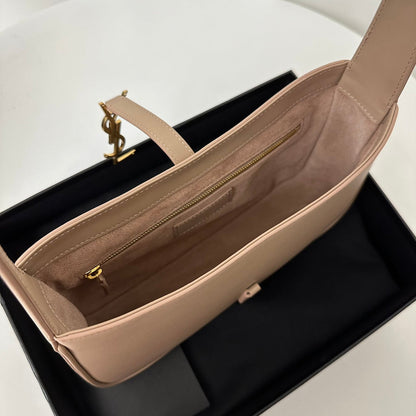 SAINT LAURENT LE 5 À 7 BAG 24 BEIGE CREAM CALFSKIN