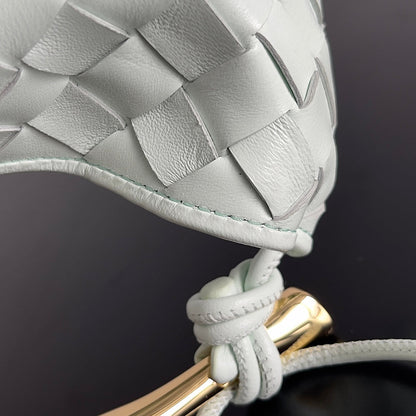 BOTTEGA VENETA SARDINE 20 WITH CHAIN IN WHITE LAMBSKIN