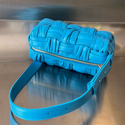 BOTTEGA VENETA SMALL BRICK CASSETTE 23 IN SKY BLUE SOFT LAMBSKIN