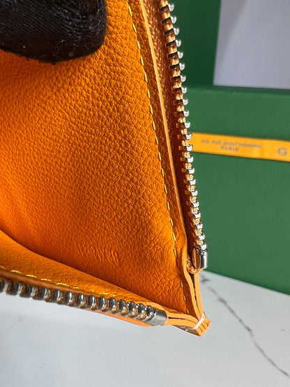 GOYARD INSERT LOUISE 21 IN YELLOW GOYARDINE CANVAS