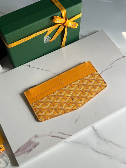 GOYARD INSERT LOUISE 21 IN YELLOW GOYARDINE CANVAS