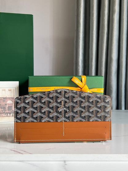 GOYARD INSERT LOUISE 21 IN BROWN GOYARDINE CANVAS