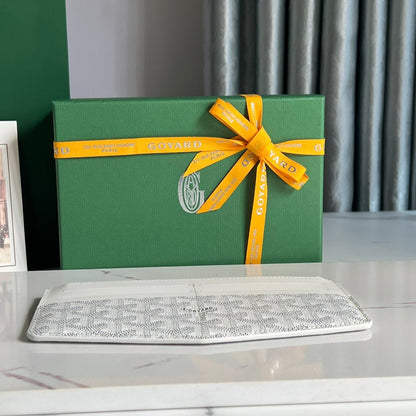 GOYARD INSERT LOUISE 21 IN WHITE GOYARDINE CANVAS