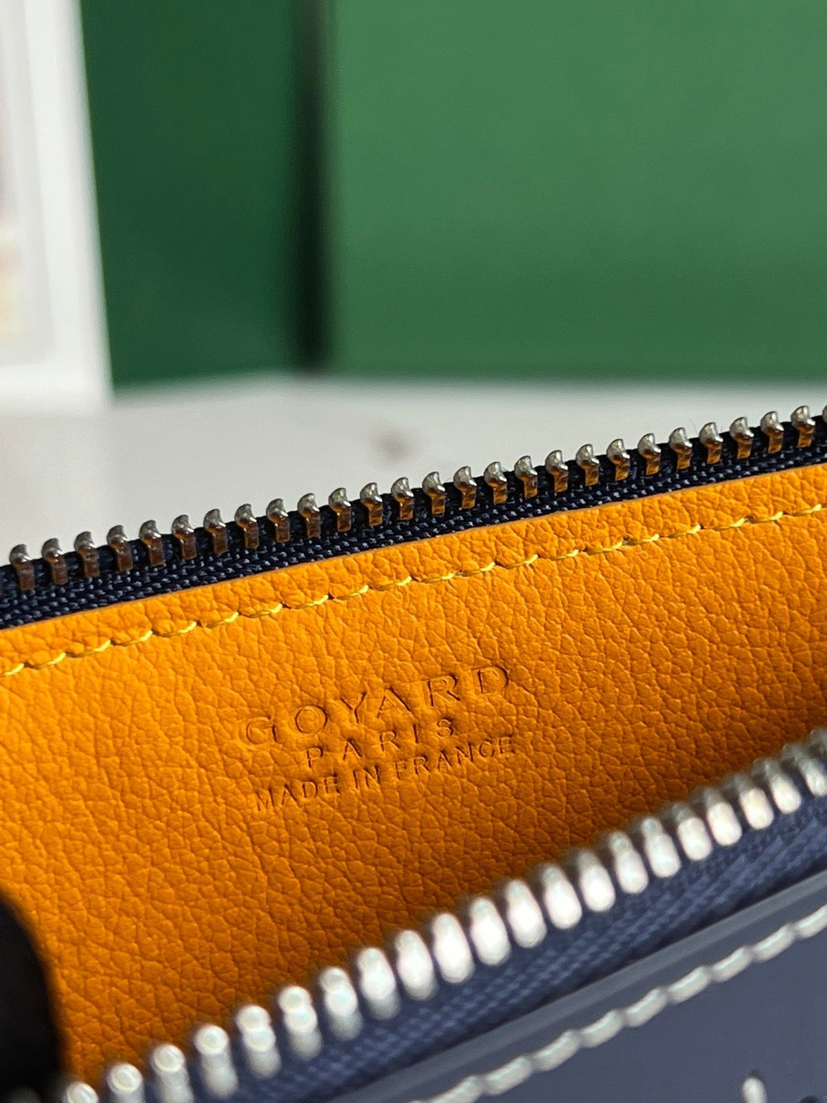 GOYARD INSERT LOUISE 21 IN GUNPOWDER BLUE GOYARDINE CANVAS