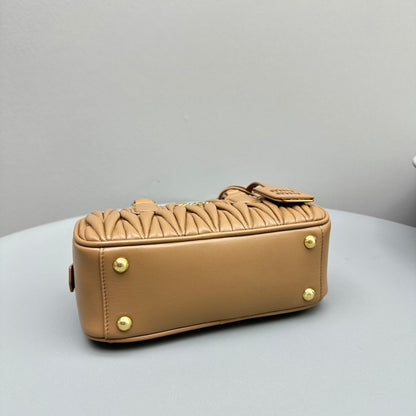 MIU MIU ARCADIE 23 BAG IN NAPLES YELLOW LAMBSKIN