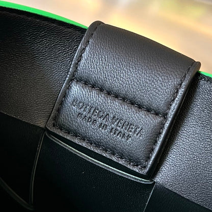 BOTTEGA VENETA PHONE BAG 18 IN PARAKEET LAMBSKIN