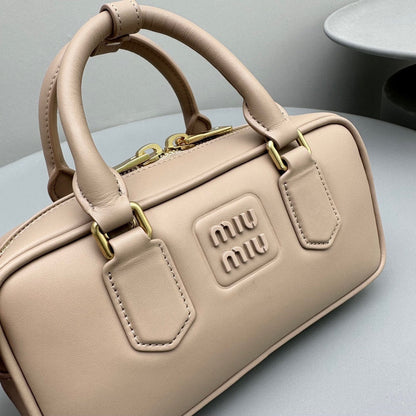 MIU MIU ARCADIE SMALL 22 BAG IN BABY PINK CALFSKIN