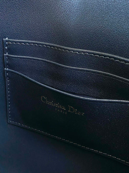 DIOR CD 30 CLUTCH BAG IN BLUE OBLIQUE JACQUARD