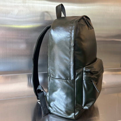 BOTTEGA VENETA MEDIUM ARCHETYPE 46 DARK GREEN LAMBSKIN BACKPACK