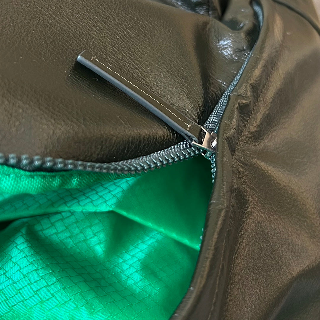BOTTEGA VENETA MEDIUM ARCHETYPE 46 DARK GREEN LAMBSKIN BACKPACK