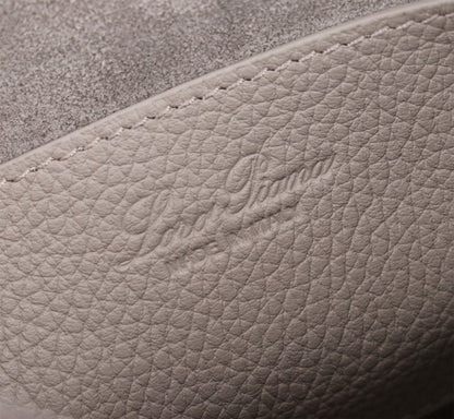 LORO PIANA NANO SMILE BAG 18 IN PASTEL GRAY CALFSKIN