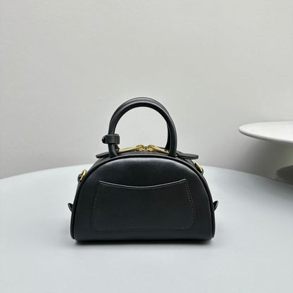 MIU MIU TOP-HANDLE 18 BAG IN BLACK CALFSKIN
