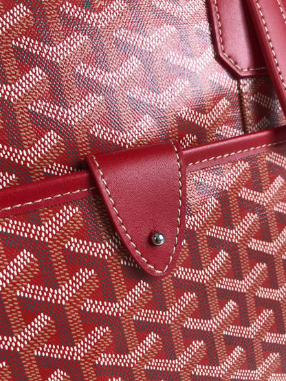 GOYARD AMBASSADE DOCUMENT CASE 35 IN CLASSIC RED GOYARDINE CANVAS