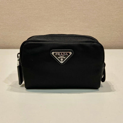 PRADA CLUTCH 12 IN BLACK RE-NYLON